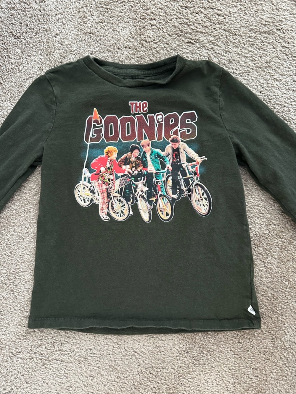 GAP Kids Long-Sleeve The Goonies Graphic Tee - Dark Green